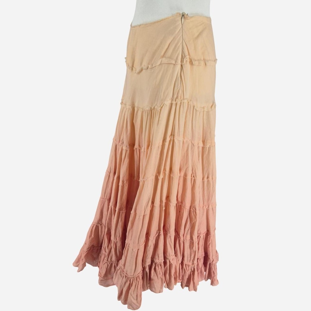 bebe peach ombre maxi skirt marked size small. - Picture 4 of 8